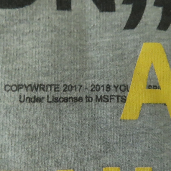 MSFTSrep Men’s SYRE - A Beautiful Vision Kangaroo Hoodie - L - grey - Picture 7 of 10